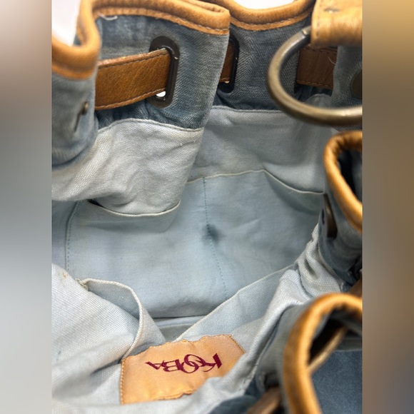 Kooba Blue Velvet Leather Trim Hobo-style shoulder bag - Picture 13 of 14